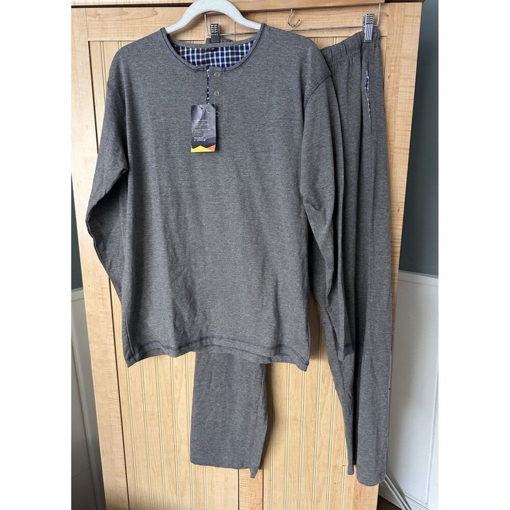 JET Airways Pajamas Loungewear Pajama Set Gray Size M NWT